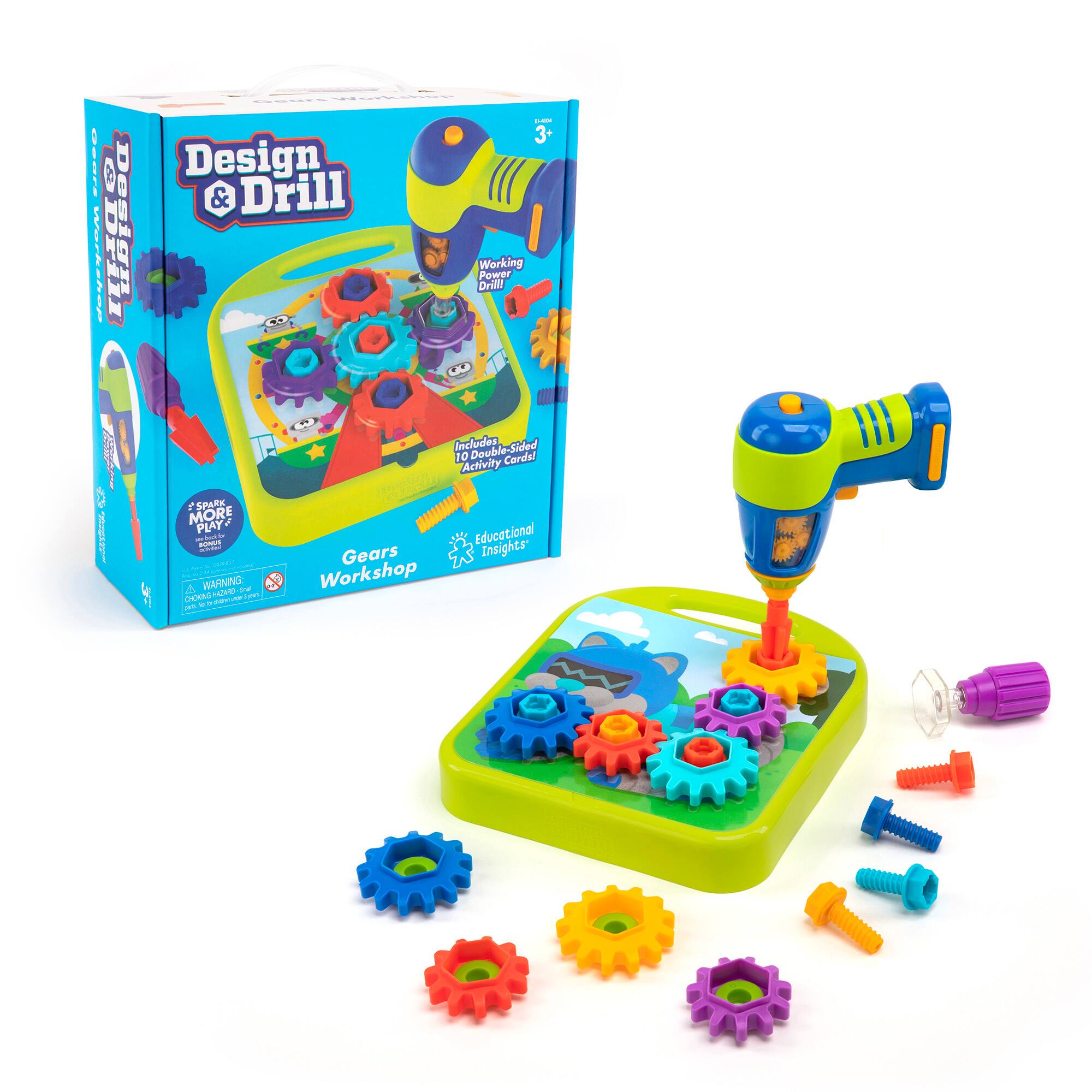 Educational Insights Design & Drill® Gears Workshop Kit